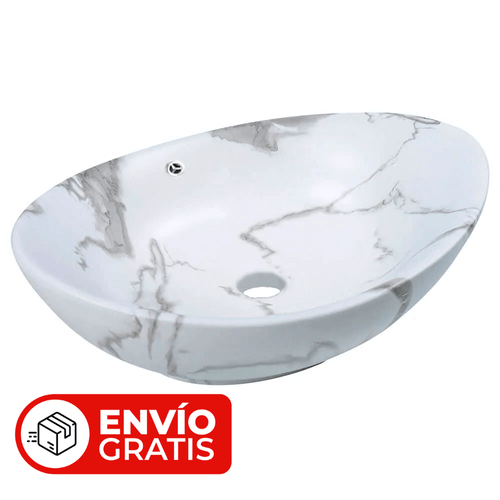 Bacha de Apoyar Amur Marmol Blanco Mate Aqualia AQ21260-MWM