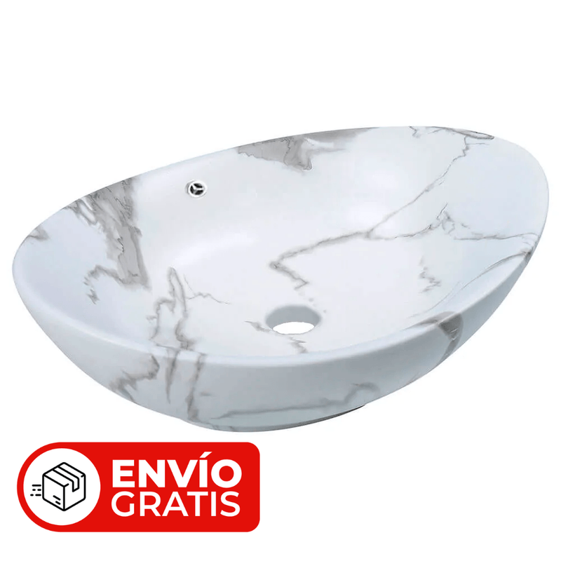 Bacha de Apoyar Amur Marmol Blanco Mate Aqualia AQ21260-MWM