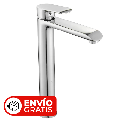 Griferia para Lavatorio Monocomando Cromo Aqualia Alassio II Pico Alto AQ511281P-CR