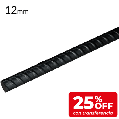 Hierro Torsionado 6mm Barra 12mts