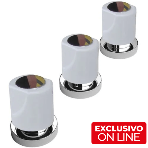 Grifería Para Bidet Estalgrif Vento Blanco Cromo Advance