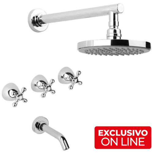 Grifería Para Ducha Estalgrif Neron Advance Cromo
