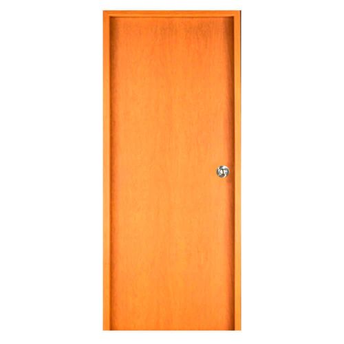 Puerta Placa Oblak Enchapada Marco Madera con Pomo MDF 70x200 Izquierda