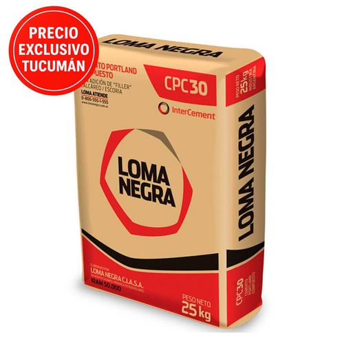 Cemento Portland Loma Negra CPC30 25 Kg