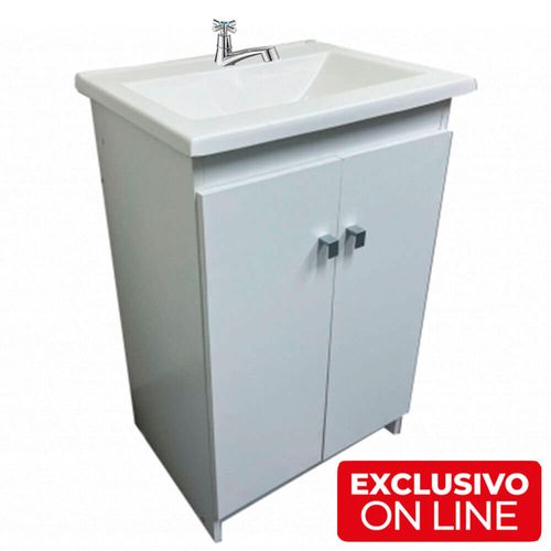 Vanitory Durafort Con Mesada Recta 1Ag 52x42 + Griferia